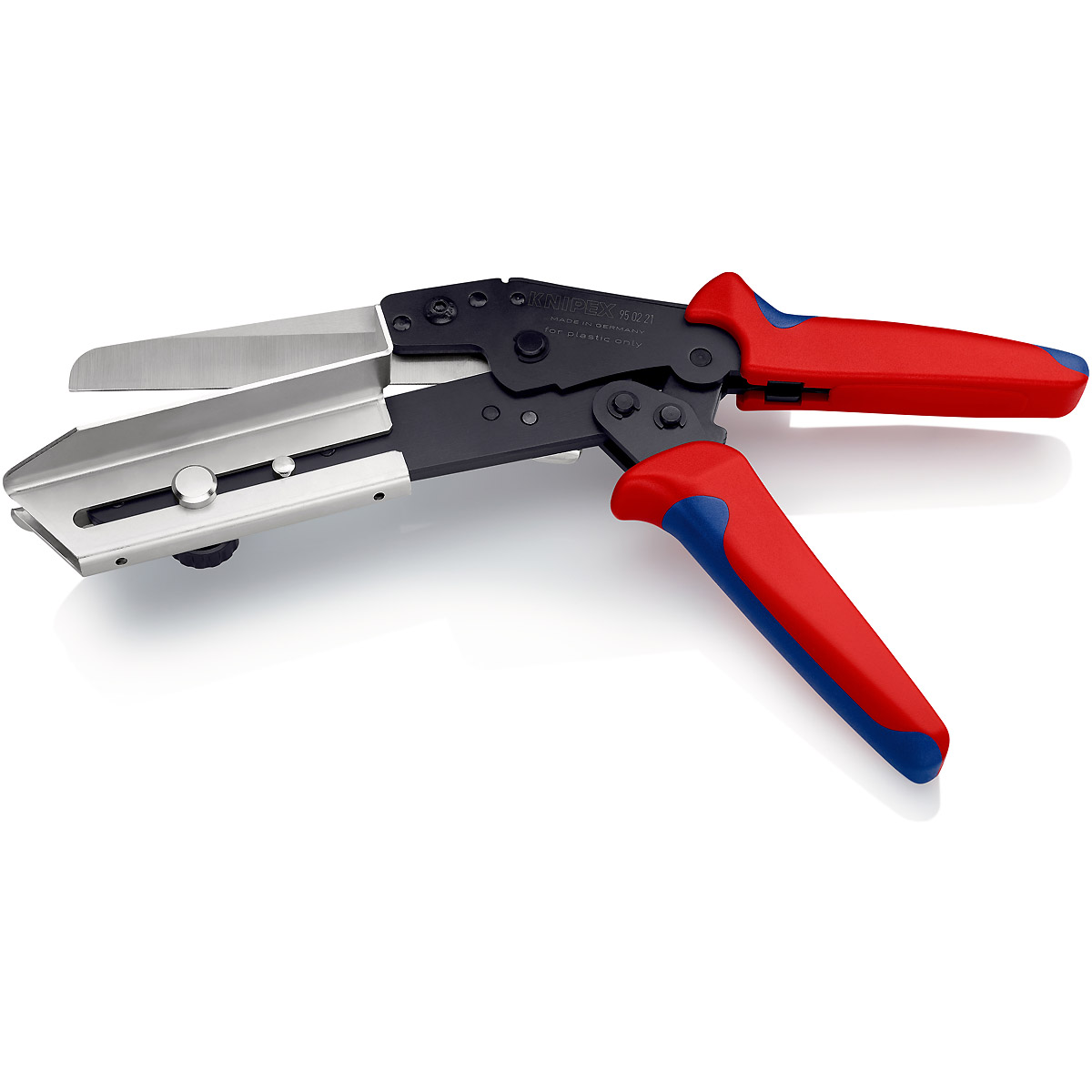 KNIPEX Schere für Kunststoffe auch für Kabelkanäle 275 mm brüniert mit Mehrkomponenten-Hüllen