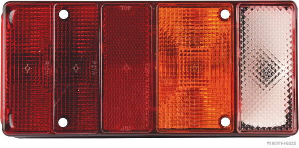 HERTH&BUSS Lichtscheibe, Heckleuchte, rechts, Rückstrahllicht, Rückfahrlicht