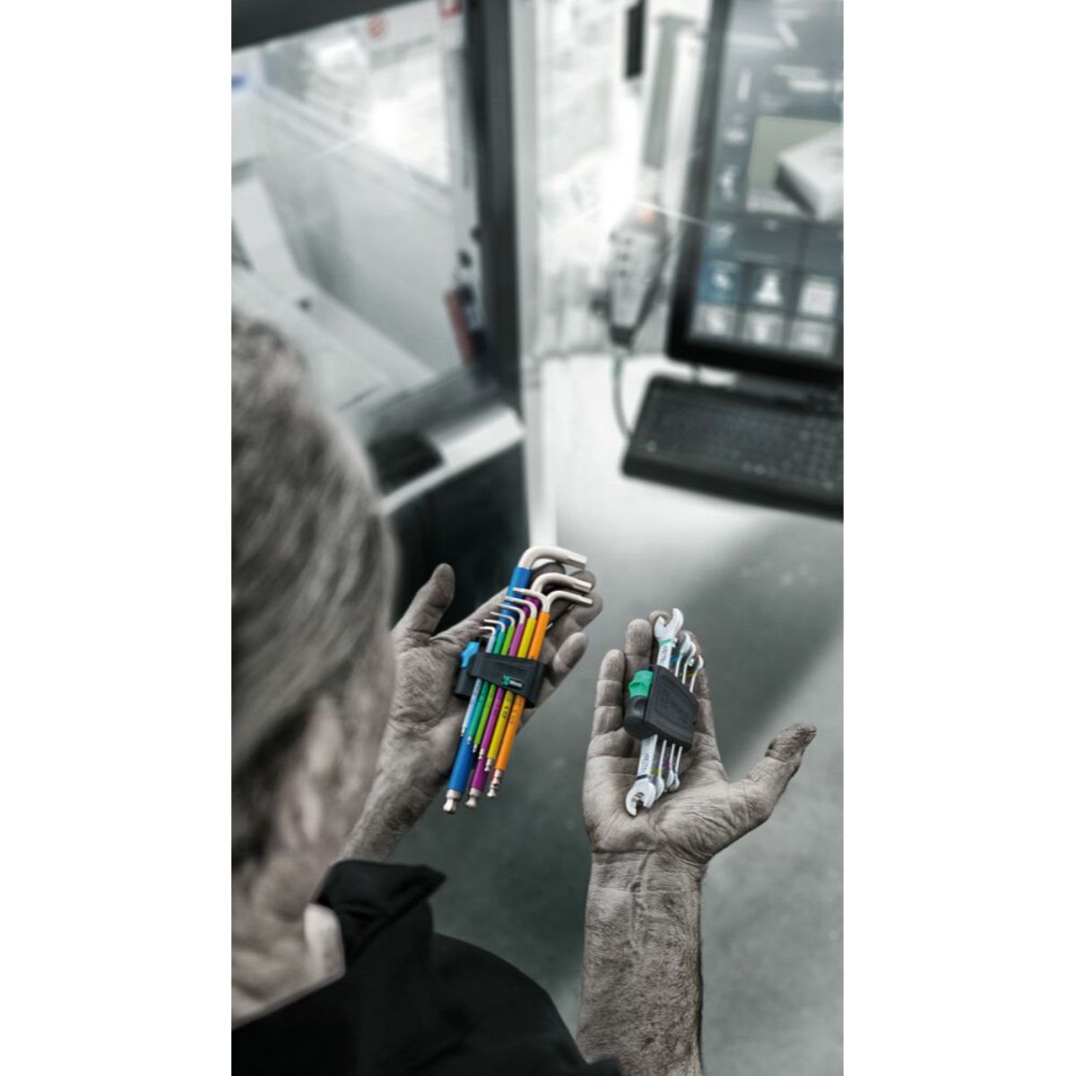 Wera 6005 Joker 4 Set 1 Doppelmaulschlüssel-Satz, 4-teilig