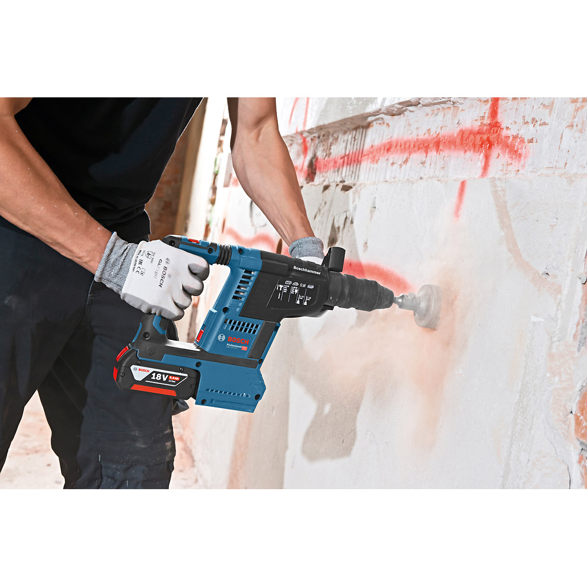 Bosch Akku-Bohrhammer mit SDS plus GBH 18V-26 F, Solo Version