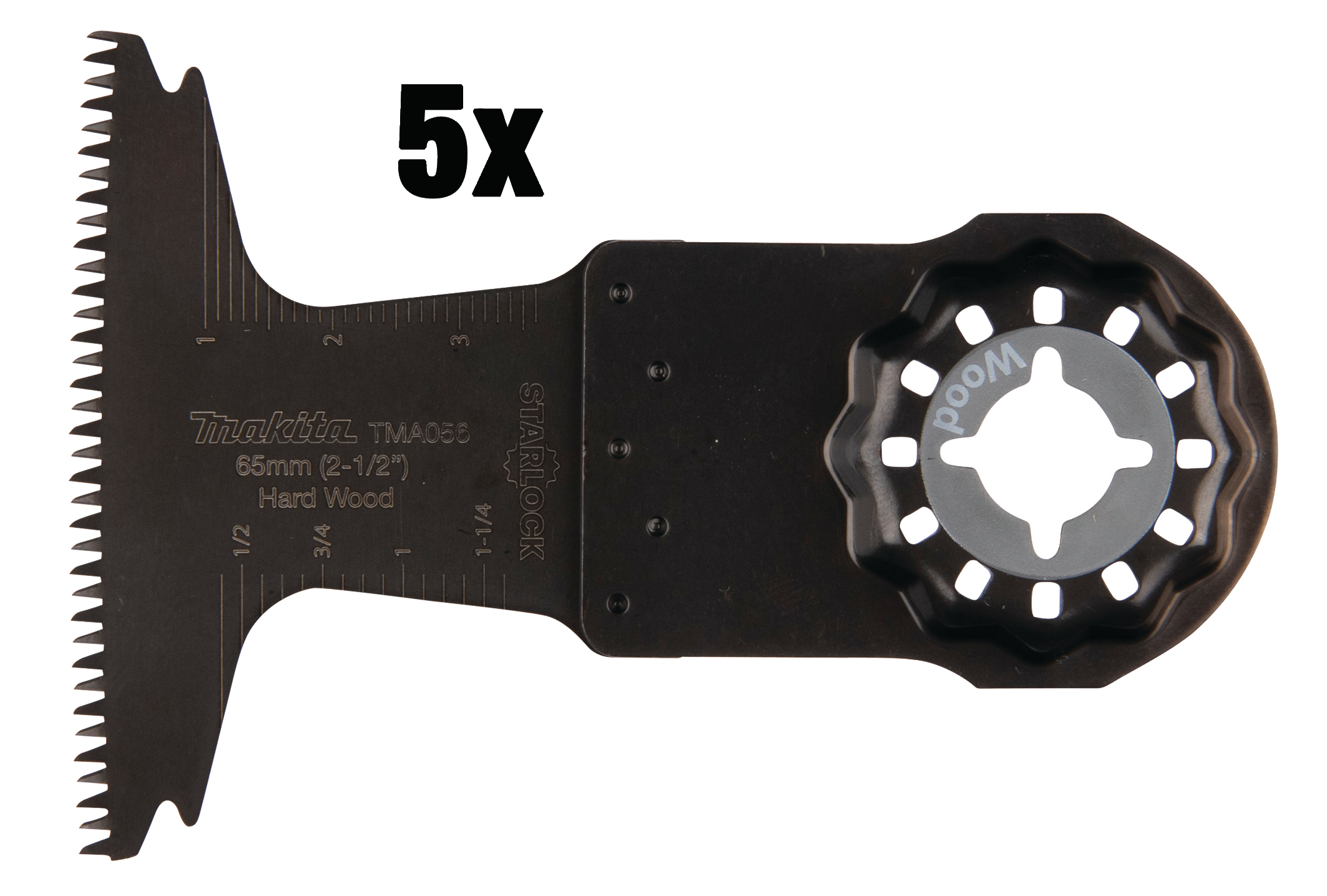 Makita Tauchsägeblatt HCS, TMA056 - 65x40 mm - 1,8 mm für Holz, 5 Stück