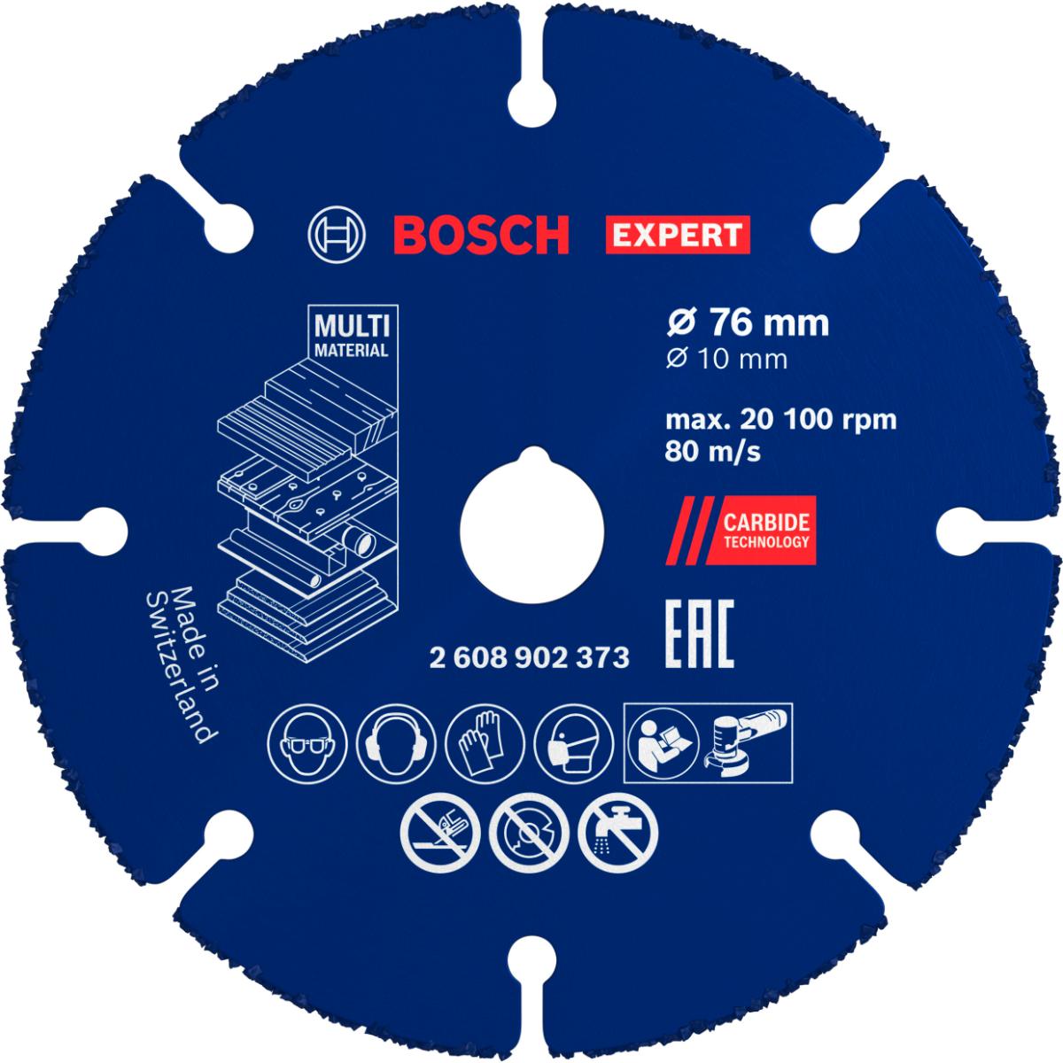 Bosch EXPERT Multi Material Carbide-Trennscheibe, 76 x 10 mm