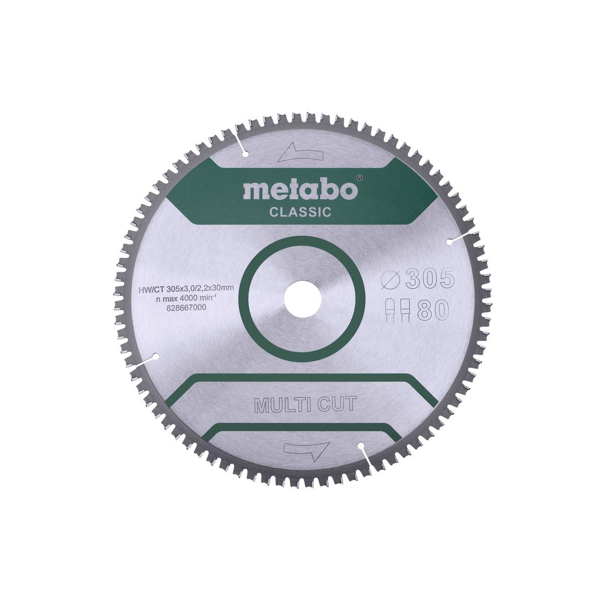 Metabo Sägeblatt multi cut - classic FZ / TZ 5° neg - Blister