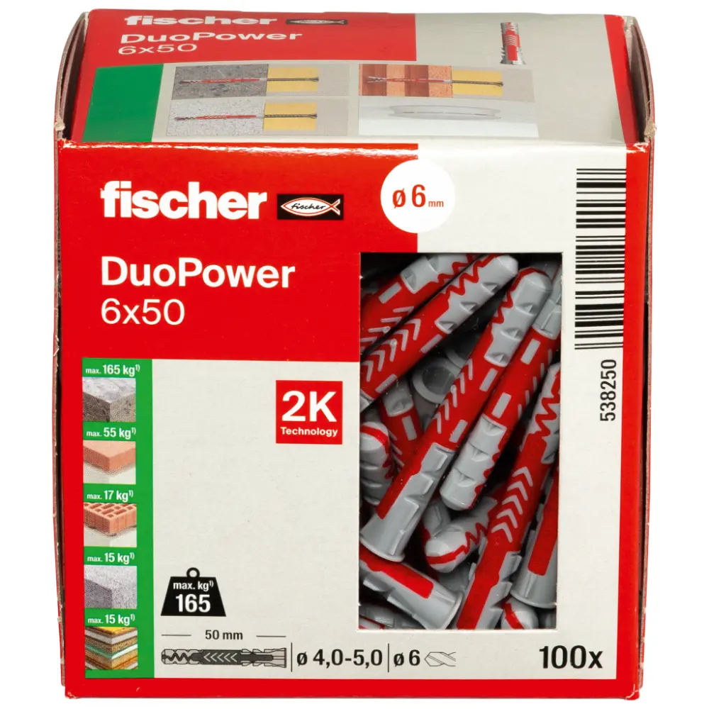 Fischer Universaldübel DuoPower 6x50