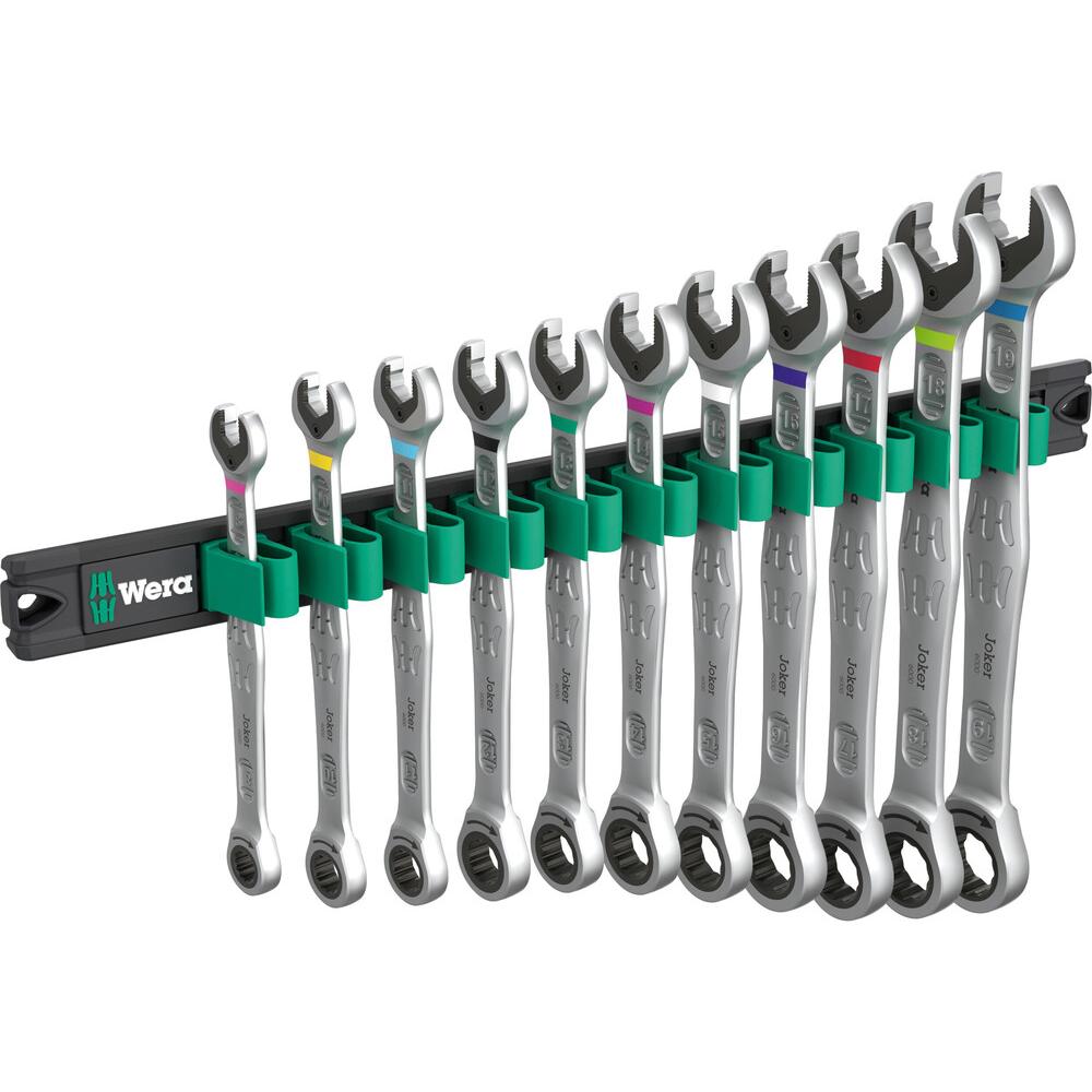 Wera 9630 Magnetleiste 6000 Joker 1 Maul-Ringratschenschlüssel-Satz