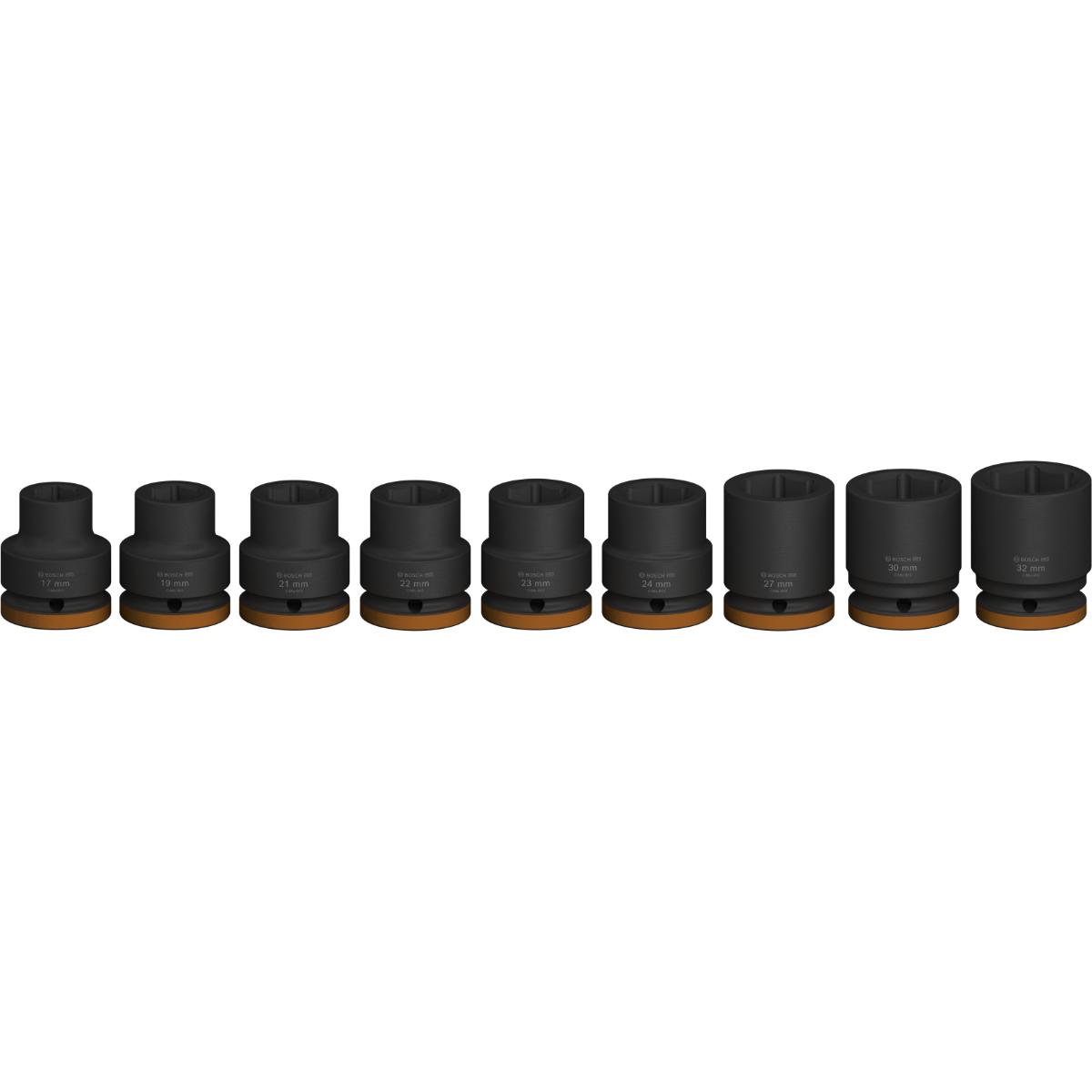 Bosch PRO Impact Socket Set, 3/4", Standard, 9 teiliges Set