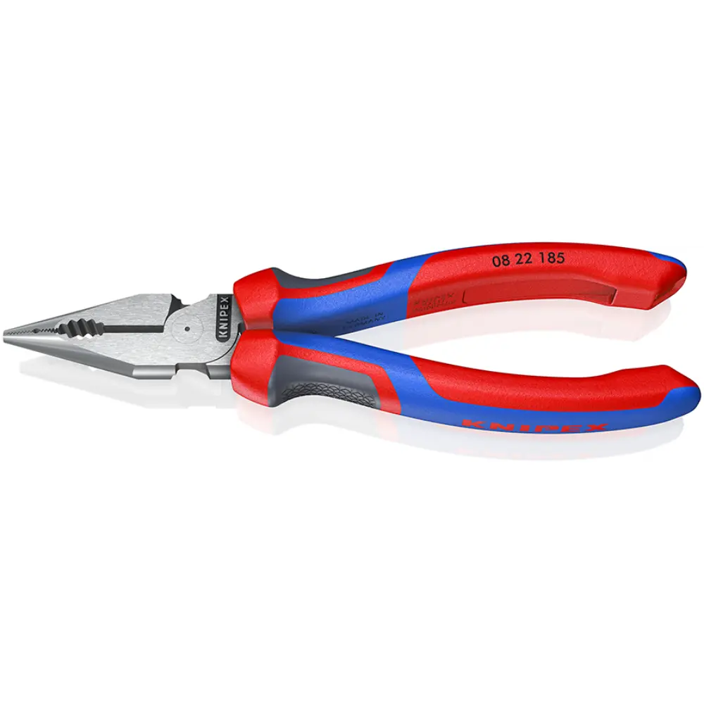 KNIPEX Spitz-Kombizange mit Comfort-Griffen schwarz atramentiert 185 mm