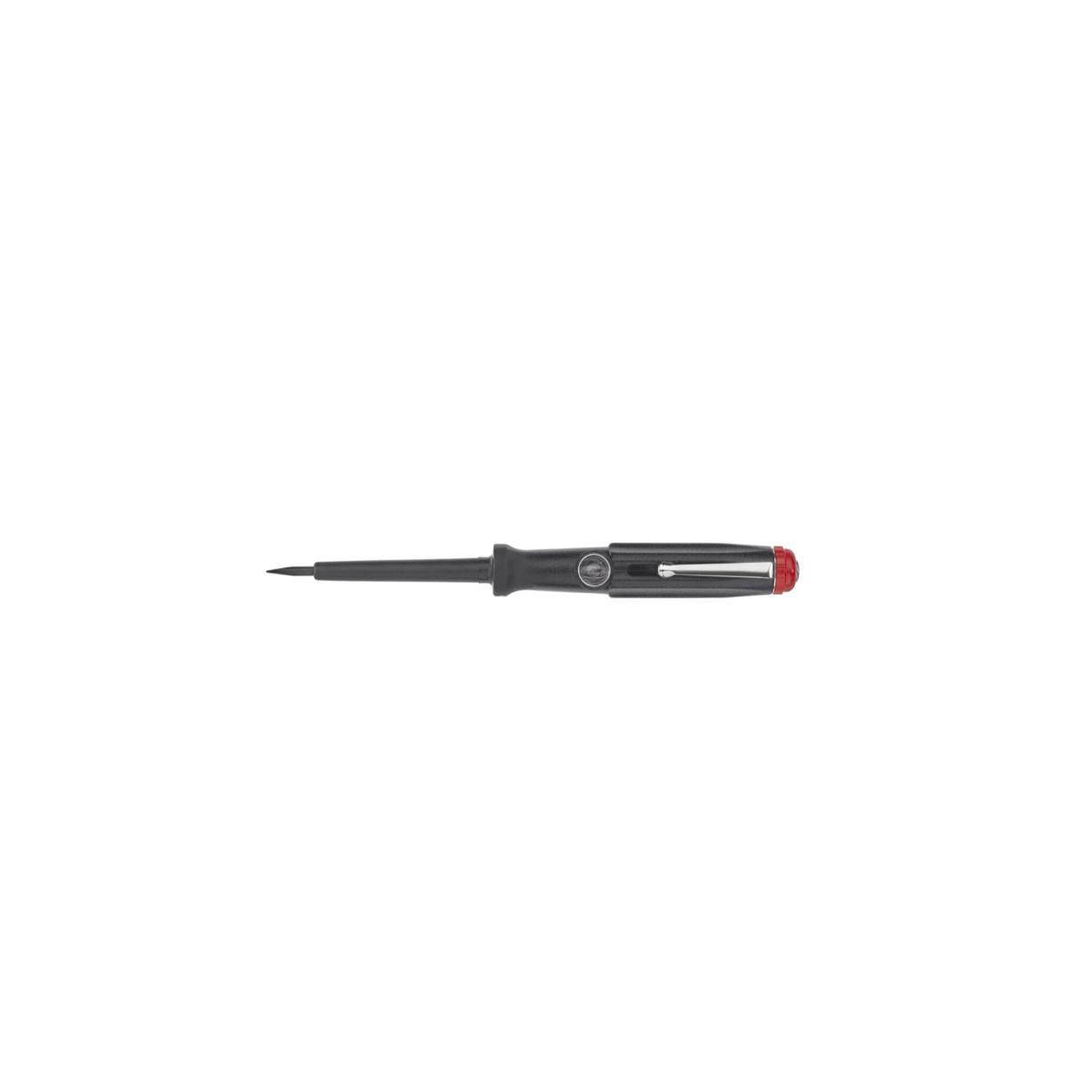 Wiha Spannungsprüfer 150-250 Volt Schlitz schwarz, mit Ansteckclip