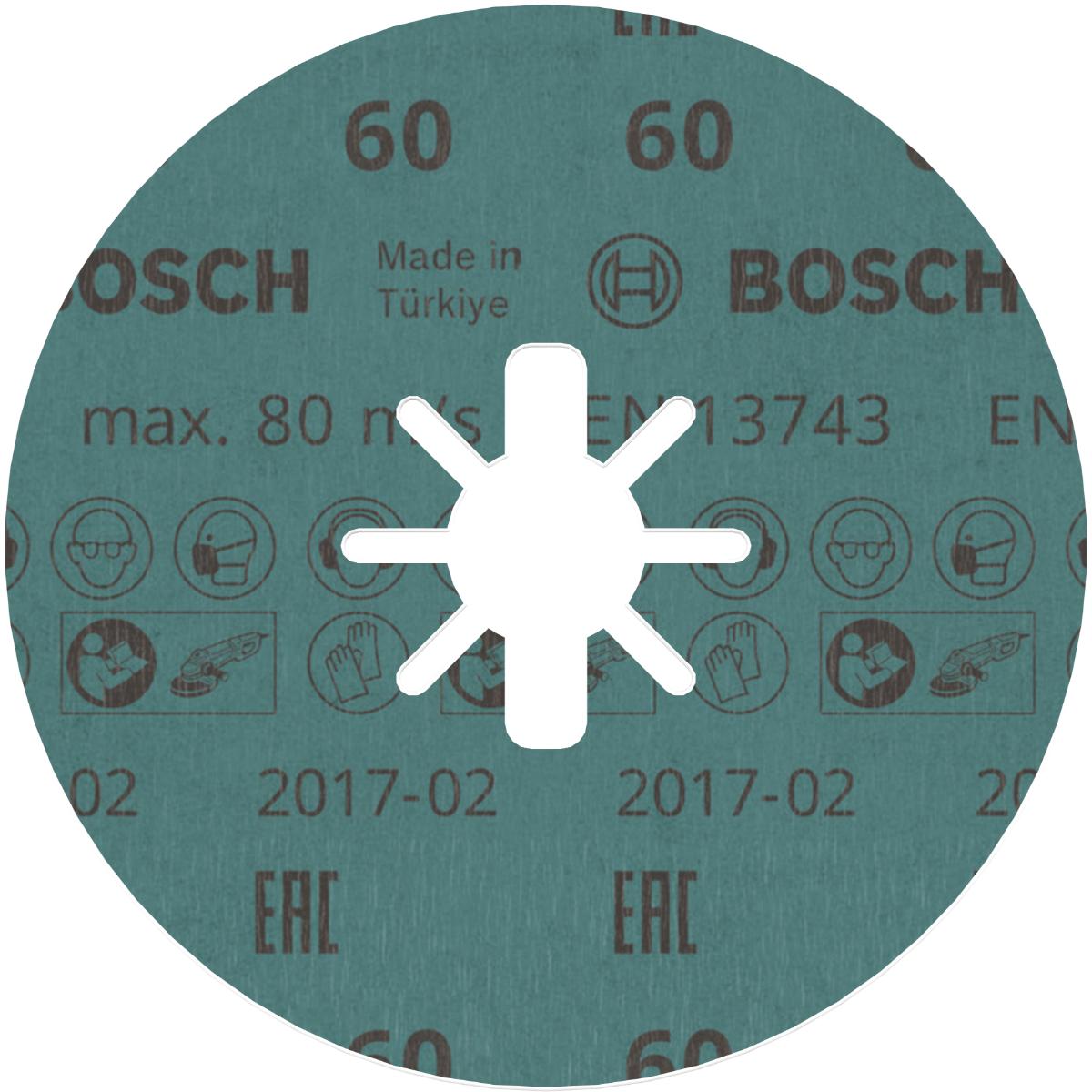 Bosch PRO Fiberscheibe R780 Best for Metal and Inox, X-LOCK, Sternloch