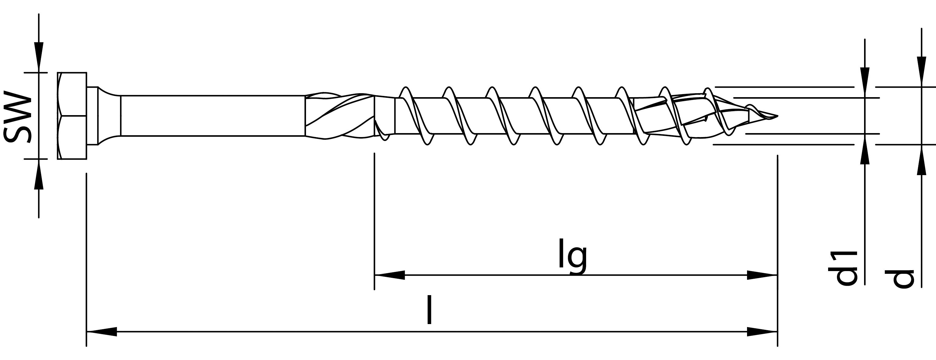 HECO TOPIX-plus, Sechskantkopf, Sechskant + T-Drive, VG, A3K