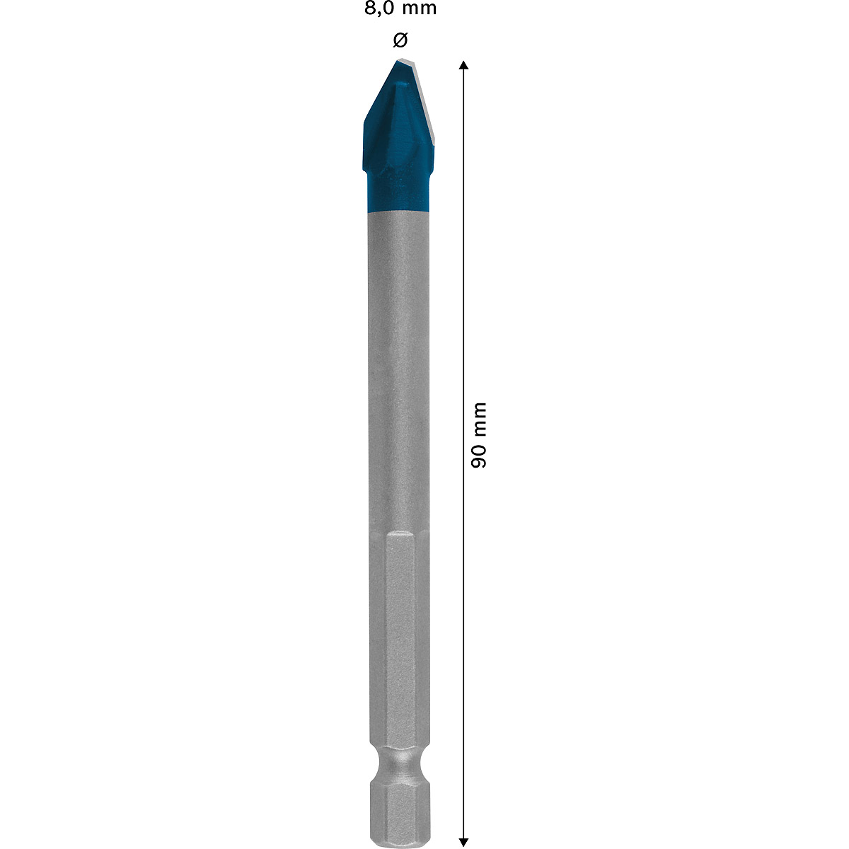 Bosch EXPERT HEX-9 HardCeramic Bohrer, für Dreh- und Schlagbohrer