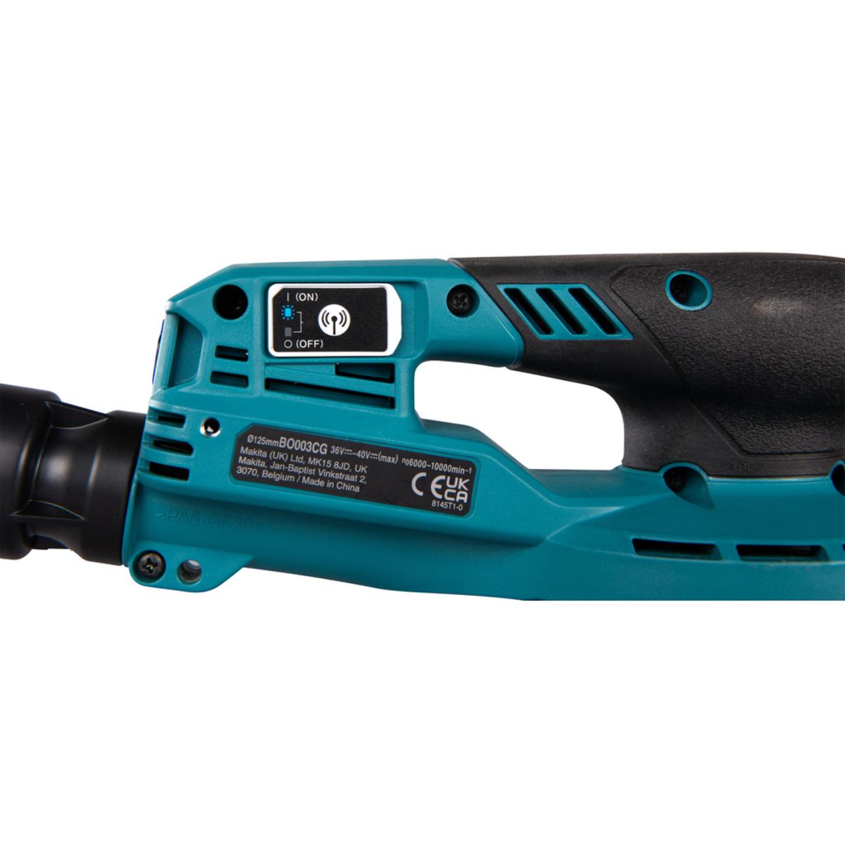 Makita Akku-Exzenterschleifer XGT - Connector - 125 mm Ø - 3,0 mm Hub - 1,6 m Kabel - BO003CGZ
