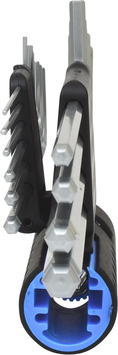 KS Tools 3 in 1 Innen6kant-Winkelstiftschlüssel-Satz,10-tlg XL, Kugelkopf, Zoll