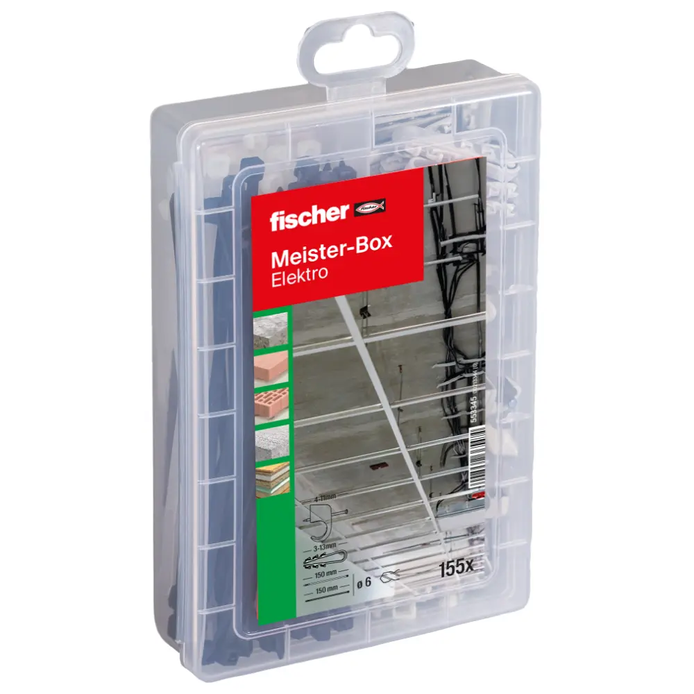 Fischer Dübelsortiment Meister-Box Elektro (155 Teile)