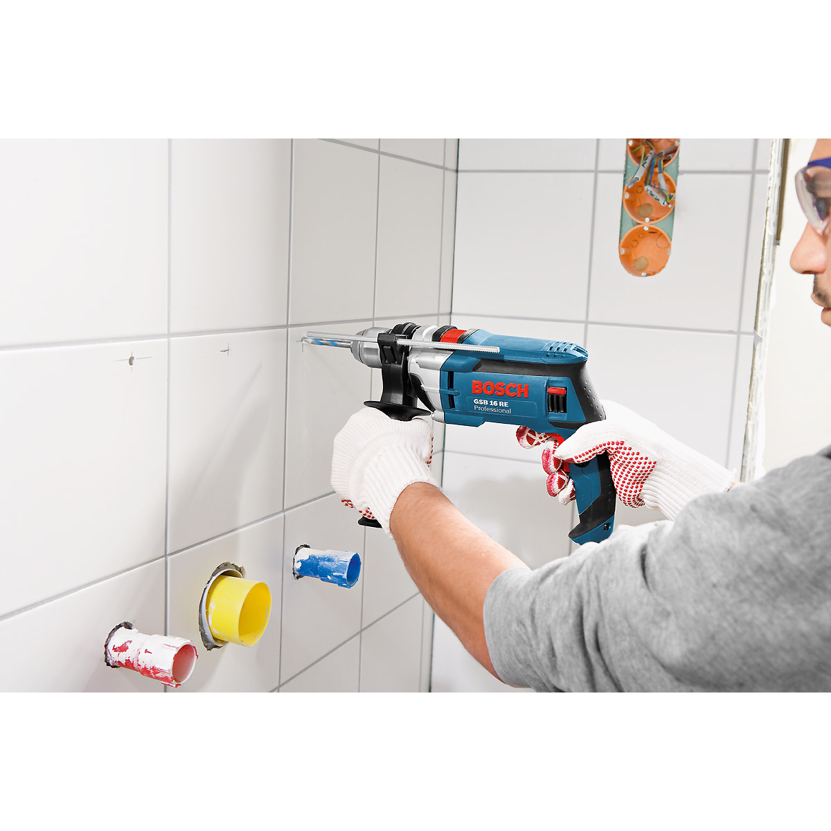 Bosch Schlagbohrmaschine GSB 16 RE, mit Handwerkerkoffer