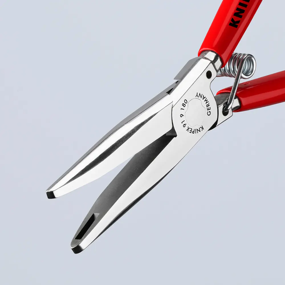 KNIPEX Polsterklammerzange mit Kunststoff überzogen spiegelpoliert 180 mm