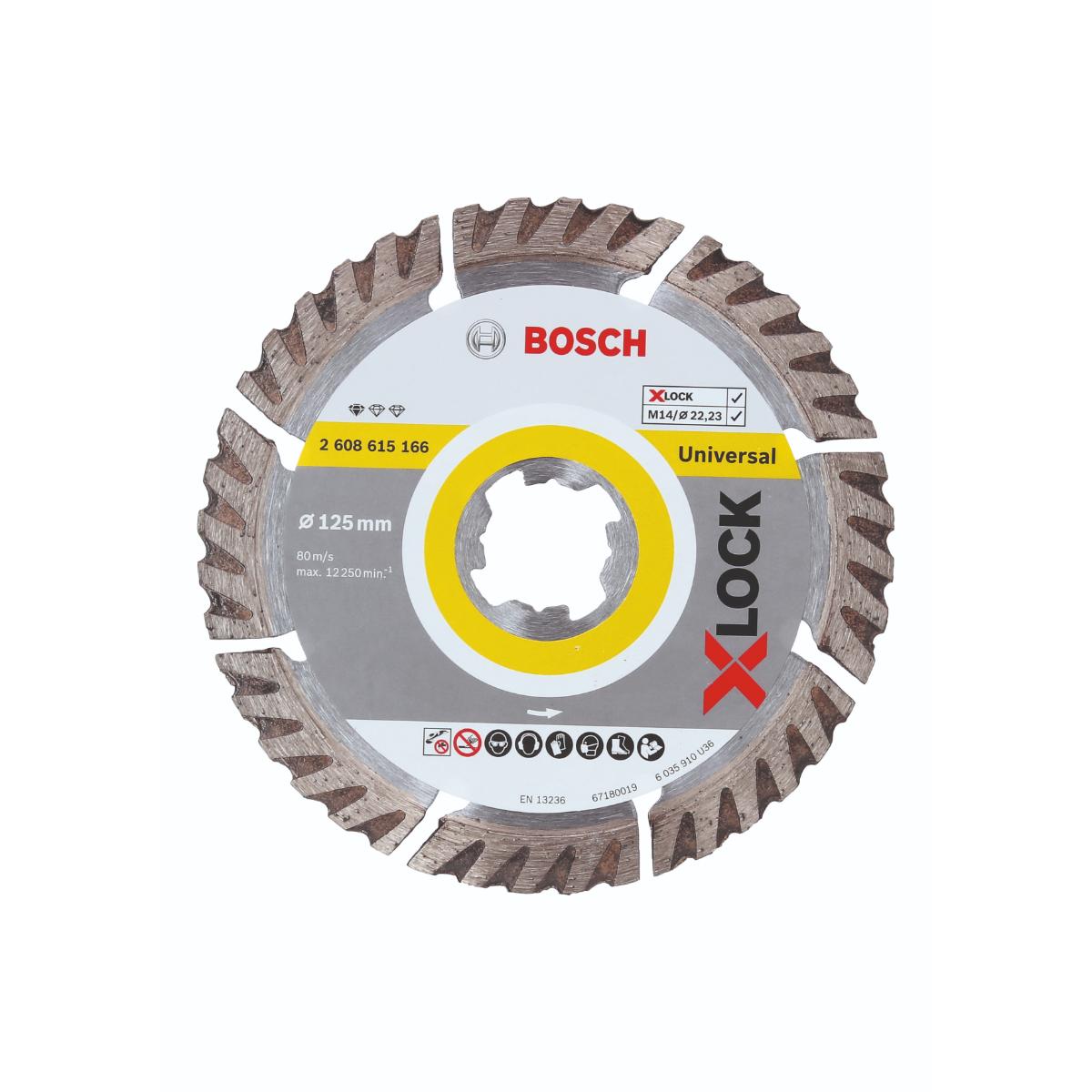 Bosch X-LOCK Trennscheibe Standard for Universal 22,23 x 1,6 x 10, 2-teilig