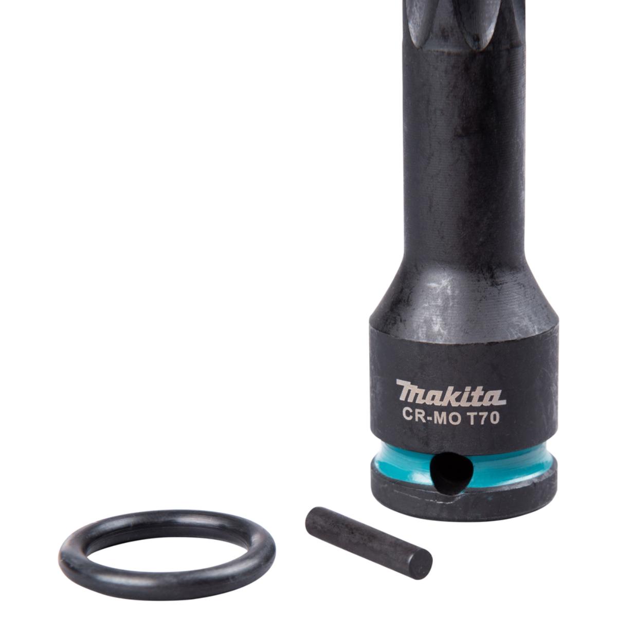 Makita T-Schlagnuss-Set 7-teiliges Set IMPACT BLACK, 1/2 Zoll Vierkant, Impact Black