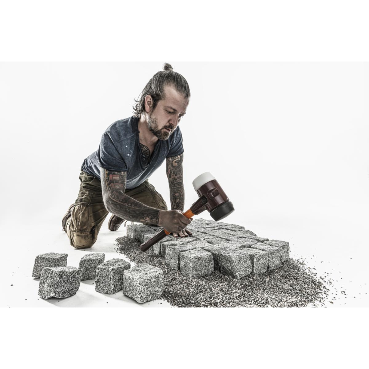 HALDER SIMPLEX - Schonhammer mit TE-Gehäuse und Holzstiel, Gummikomposition / Superplastik