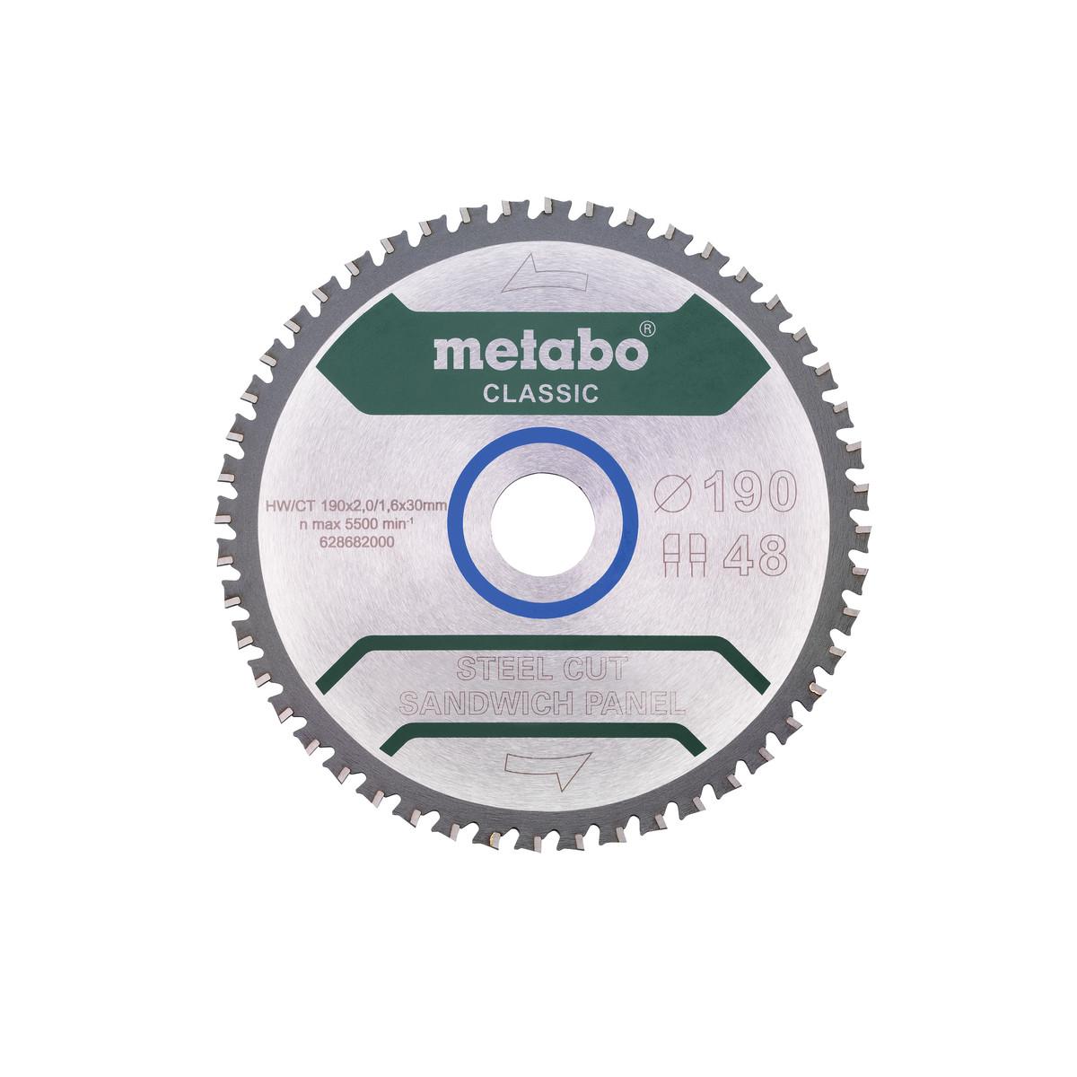 Metabo Sägeblatt steel cut / sandwich panel - classic FZ/FA 4° / - Karton