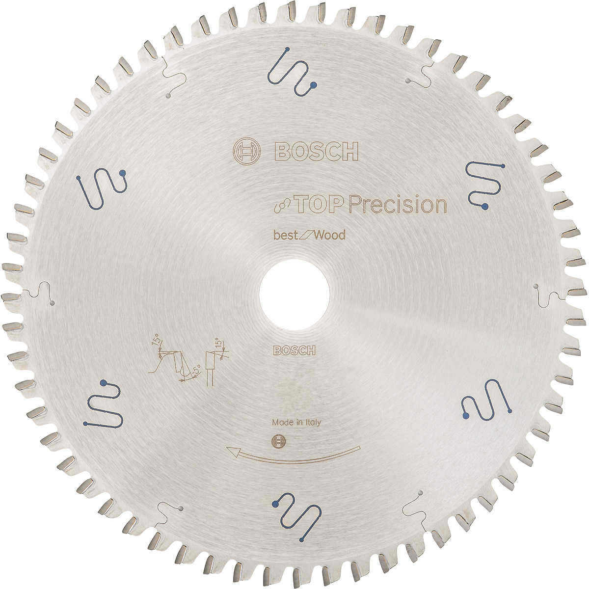 Bosch Kreissägeblatt Top Precision Best for Wood, 305 x 30 x 2,3mm, 72 Zähne