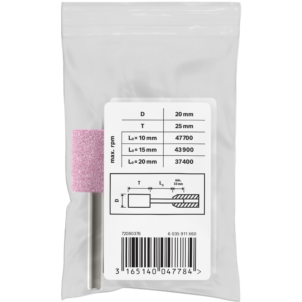 Bosch PRO Schleifstift, zylindrisch, mittelhart
