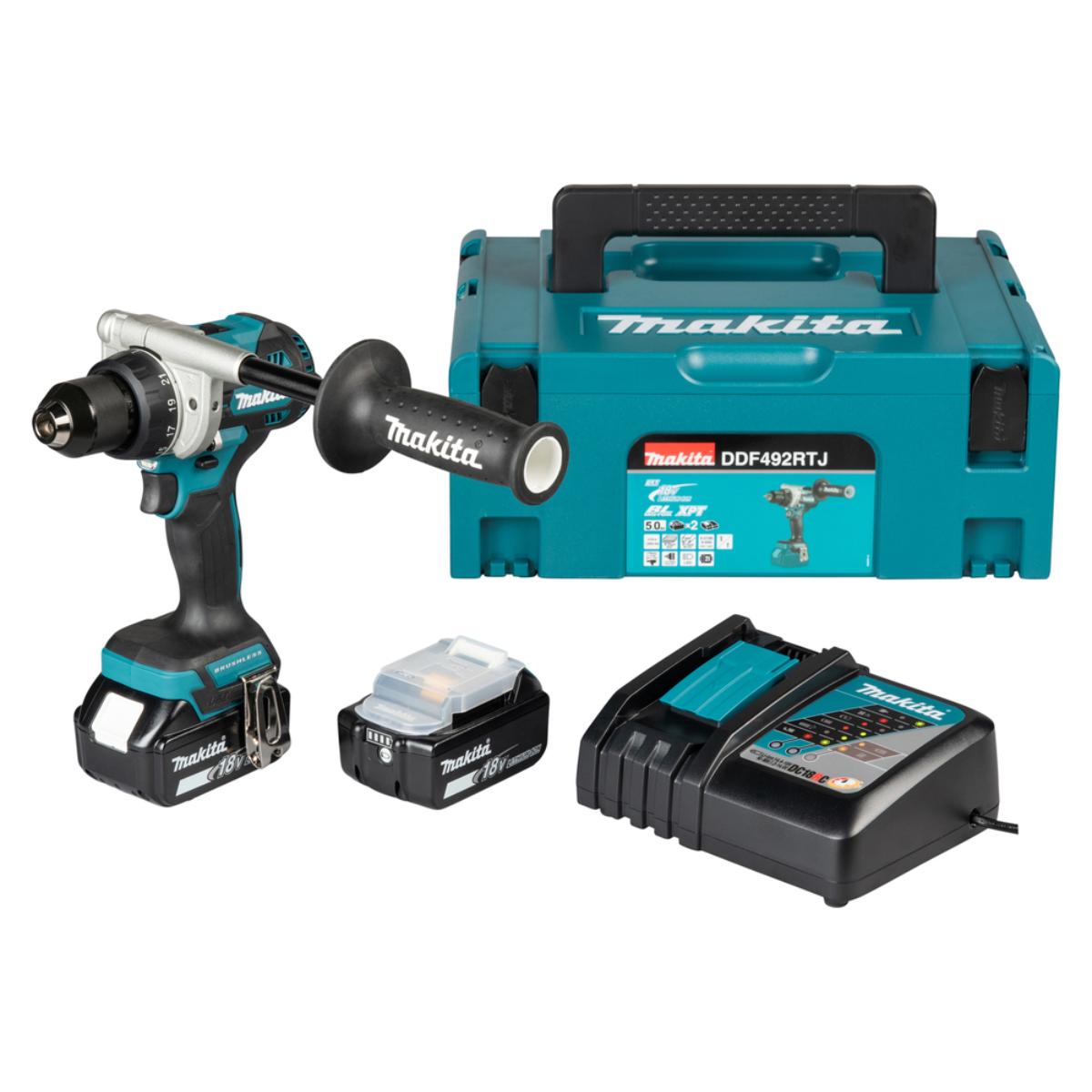 Makita Akku-Bohrschrauber LXT 18V, max 141 Nm - DDF492RTJ