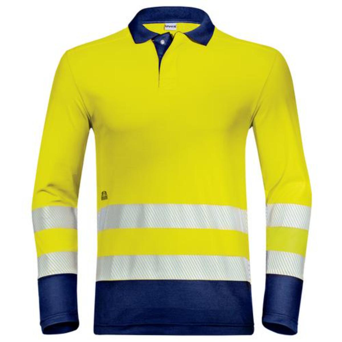 uvex suXXeed construction Poloshirt Langarm Warnfarben