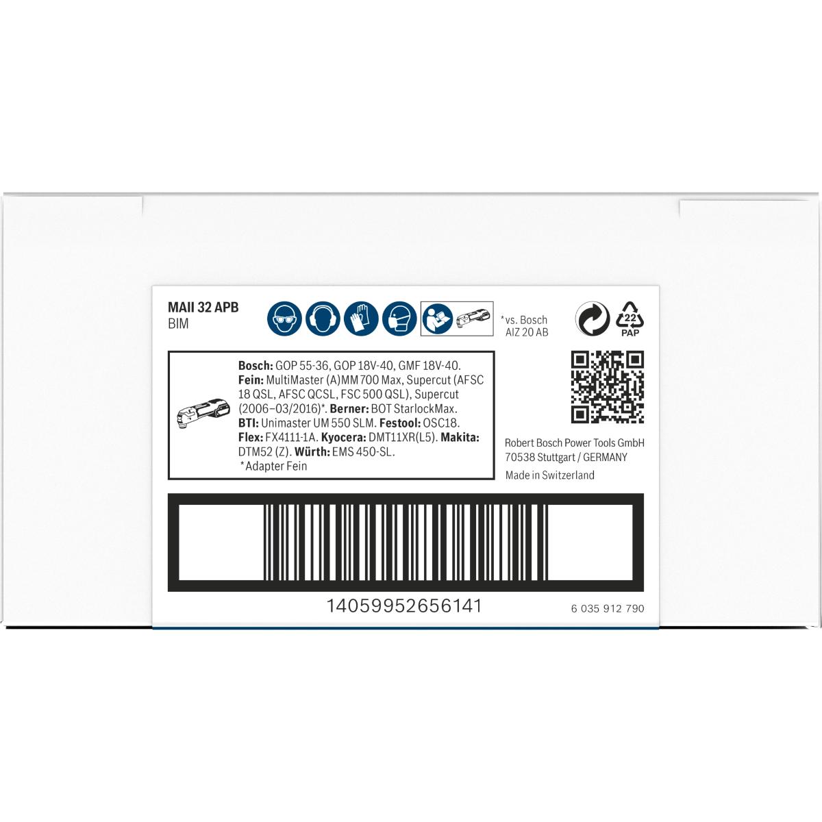 Bosch PRO MAII 32 APB Blatt für Multifunktionswerkzeuge,32 x 80 mm