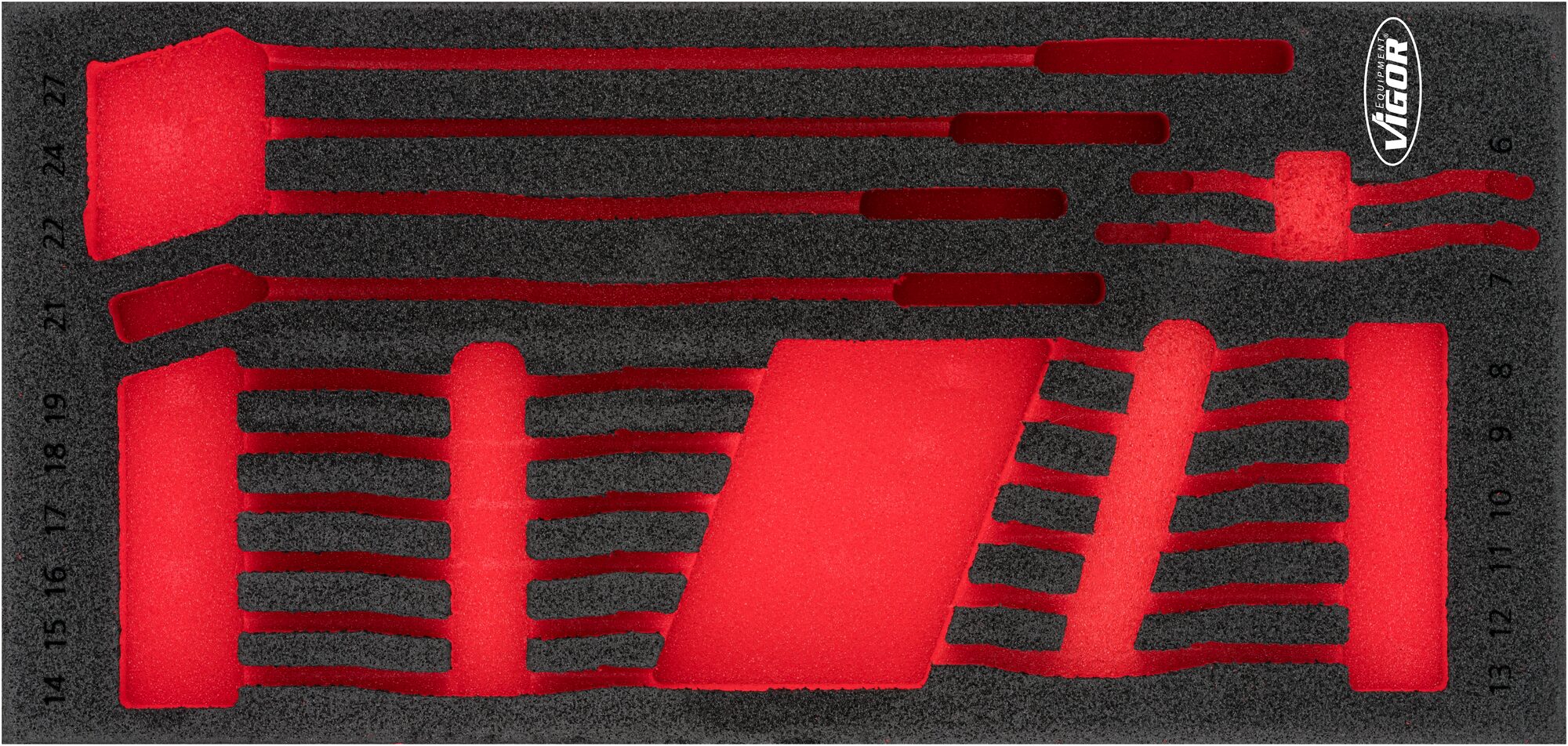 VIGOR Weichschaum-Einlage, leer, V6723-L