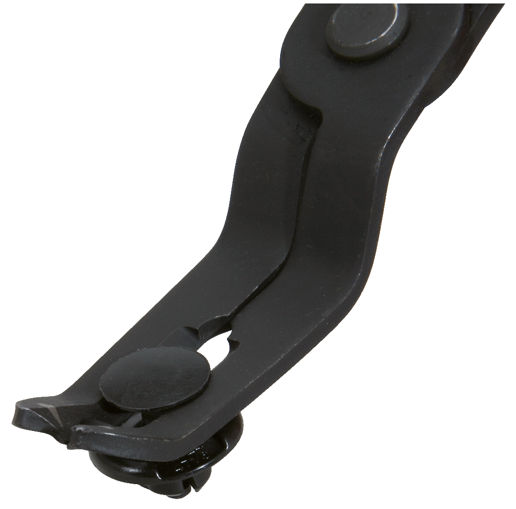 KS Tools Trim-Clip-Zange, Zangenende 35°, 190mm