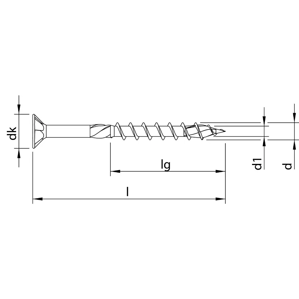 HECO TOPIX-plus 3,0 x 45, Senkkopf, T-Drive, TG, A3K, 200 St.