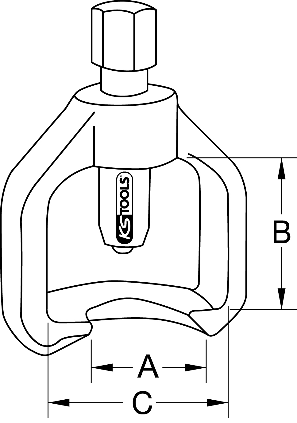 KS Tools Universal-Gelenkbolzen-Ausdrücker