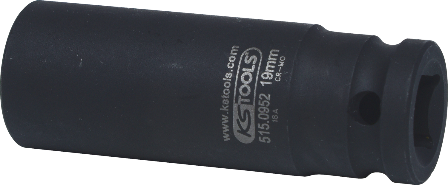 KS Tools 1/2" 12-kant-Kraft-Stecknuss, lang