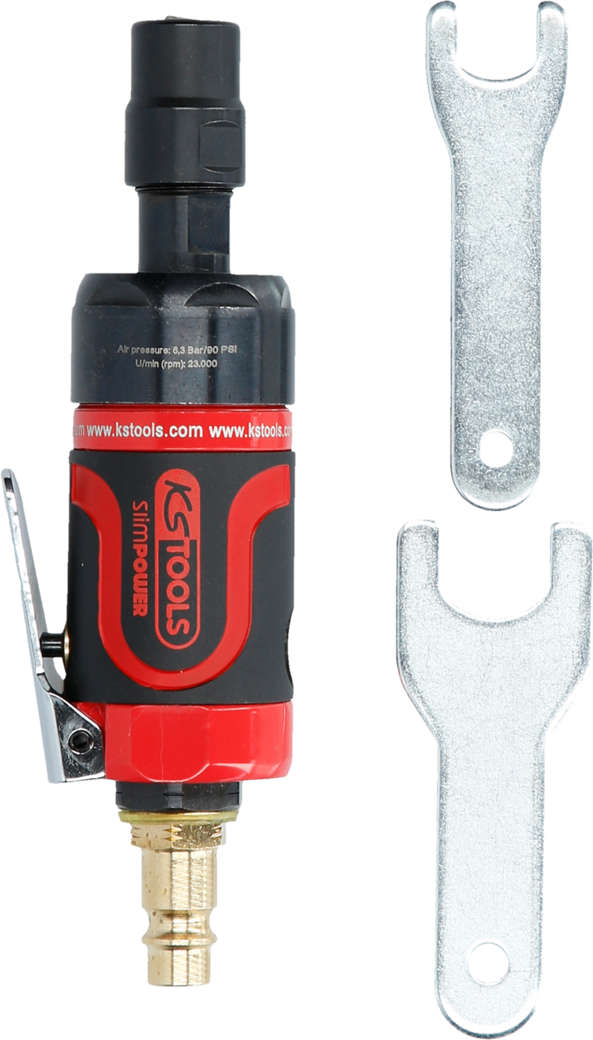 KS Tools SlimPOWER Mini-Druckluft-Stabschleifer, gerade