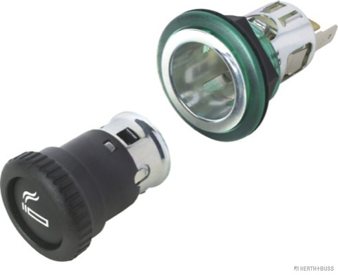 HERTH&BUSS Zigarettenanzünder, grün unbeleuchtet, 12 V