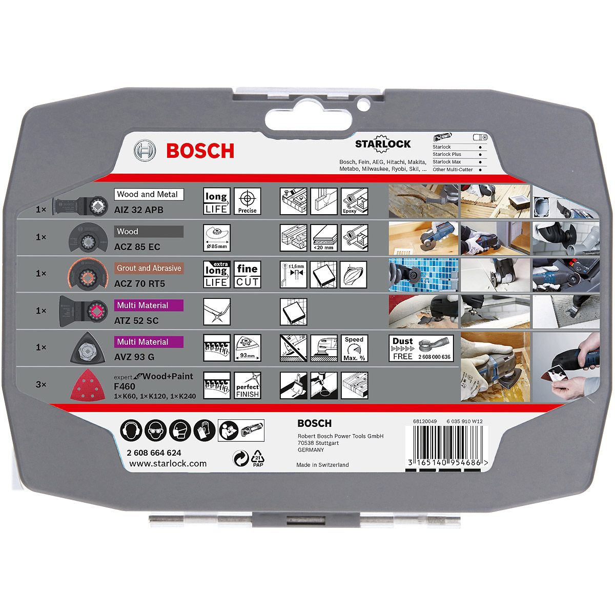 Bosch Starlock-Set für Renovierungsarbeiten, 4+1-teilig