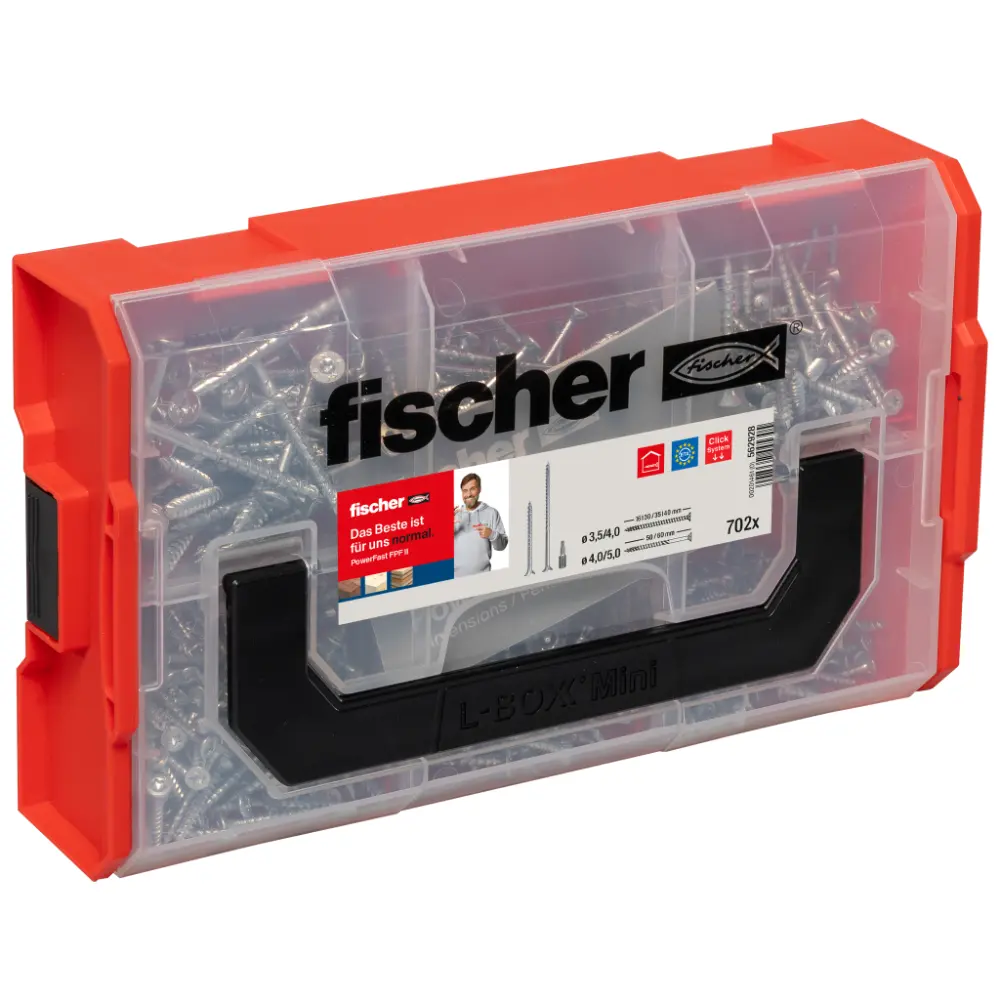 Fischer Sortimentsbox FixTainer Spanplattenschraube FPF II TX + Bit