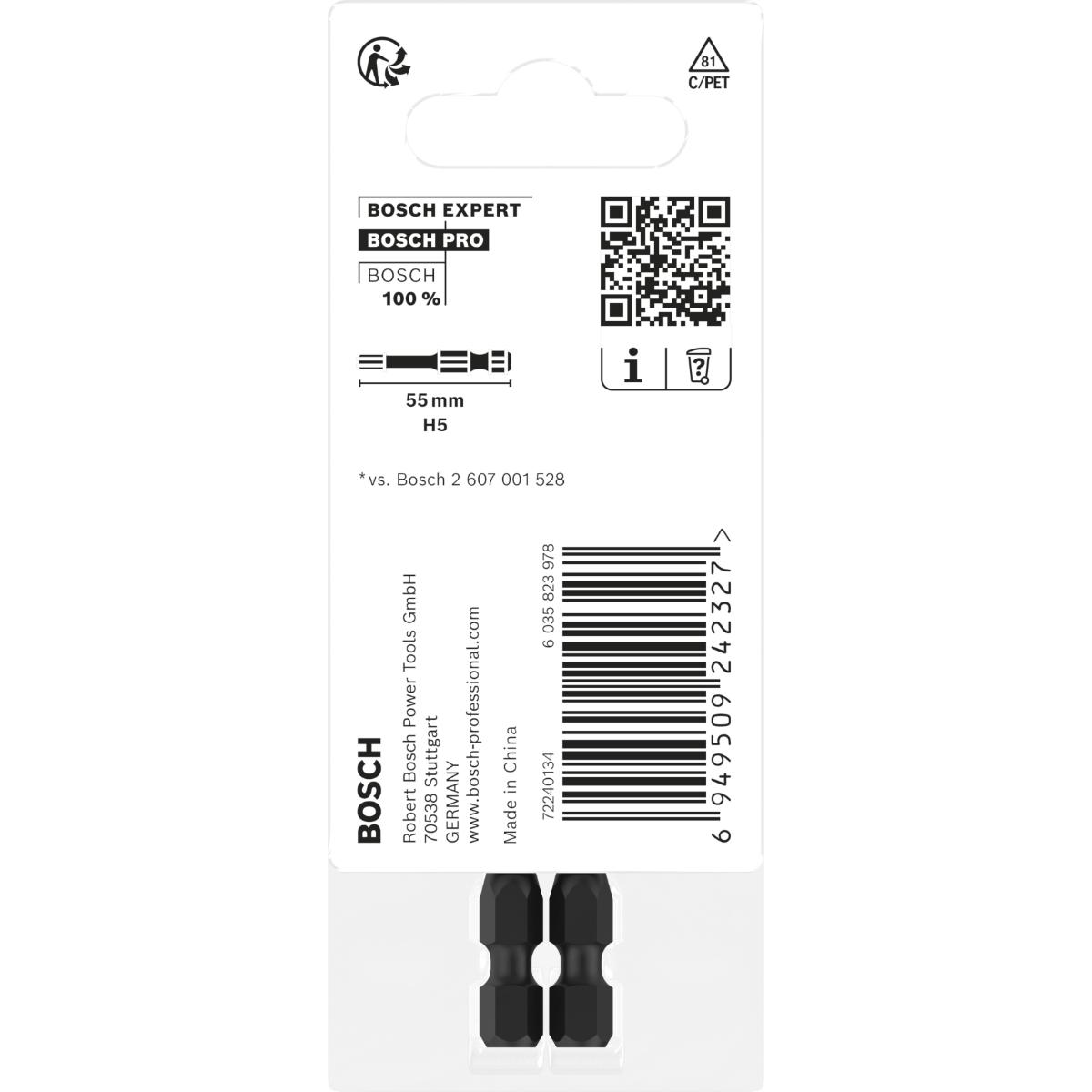 Bosch PRO Hex Impact Bit H5 - 2 Stück