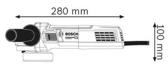 Bosch Winkelschleifer GWS 9-125 S, mit Aufnahmeflansch