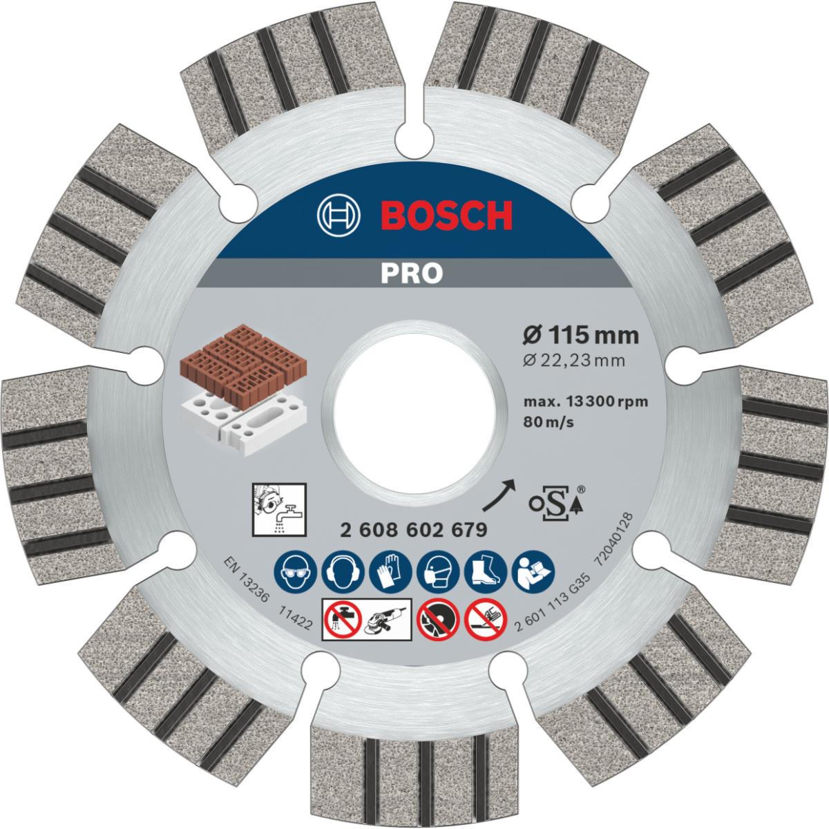 Bosch PRO Diamanttrennscheibe Best for Abrasive, 115/125 