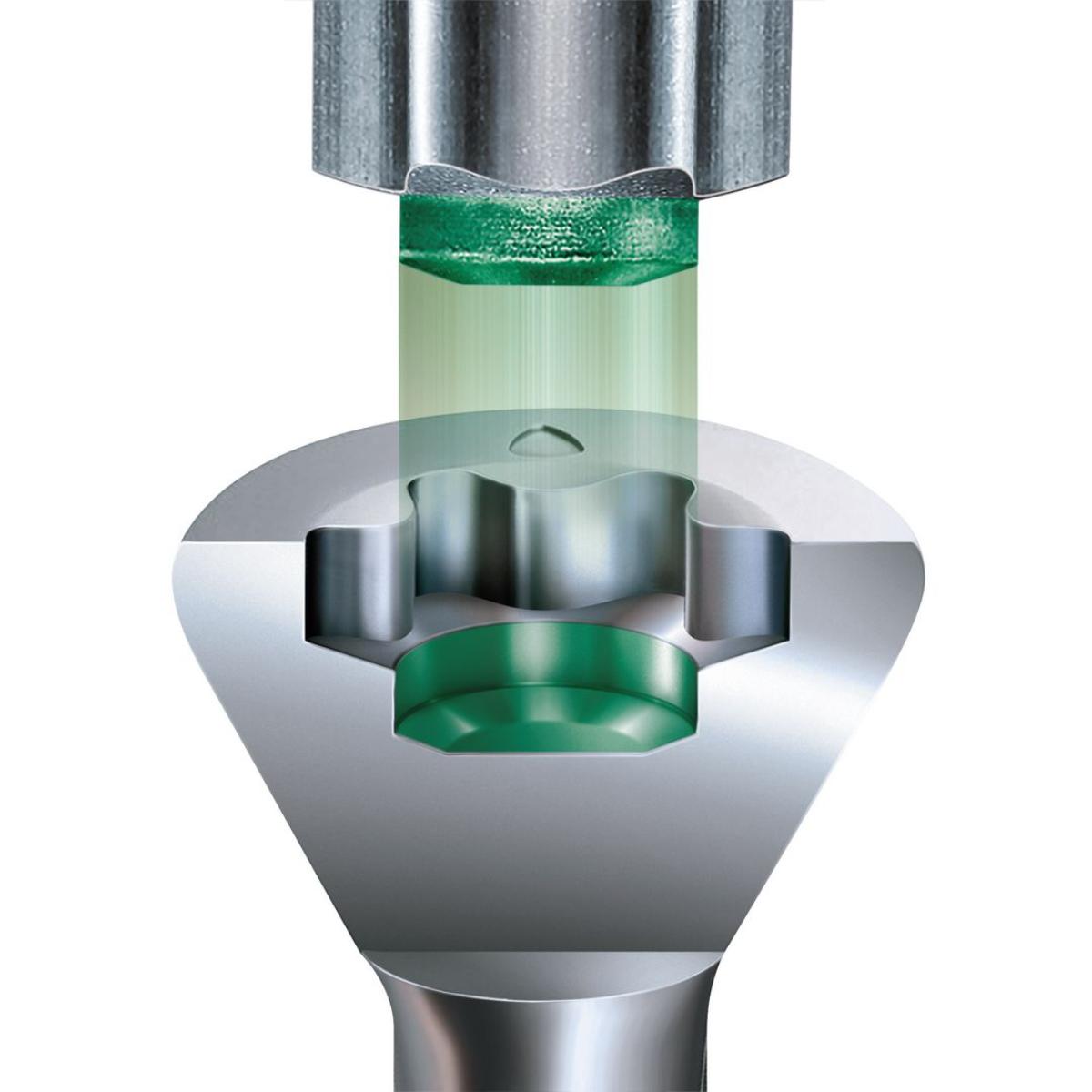 SPAX-S Dielenschraube Senkkopf Fräsrippen T-Star Plus T10 Teilgewinde Cut WIROX, 500 Stück+Bit
