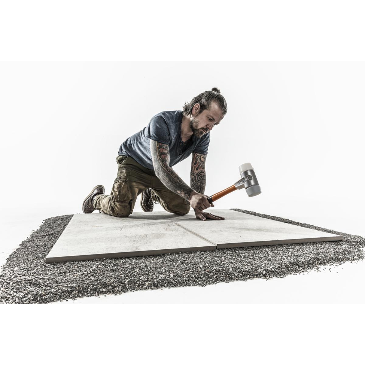 HALDER SIMPLEX - Schonhammer mit Aluminiumgehäuse und Holzstiel, TPE-Mid / Superplastik