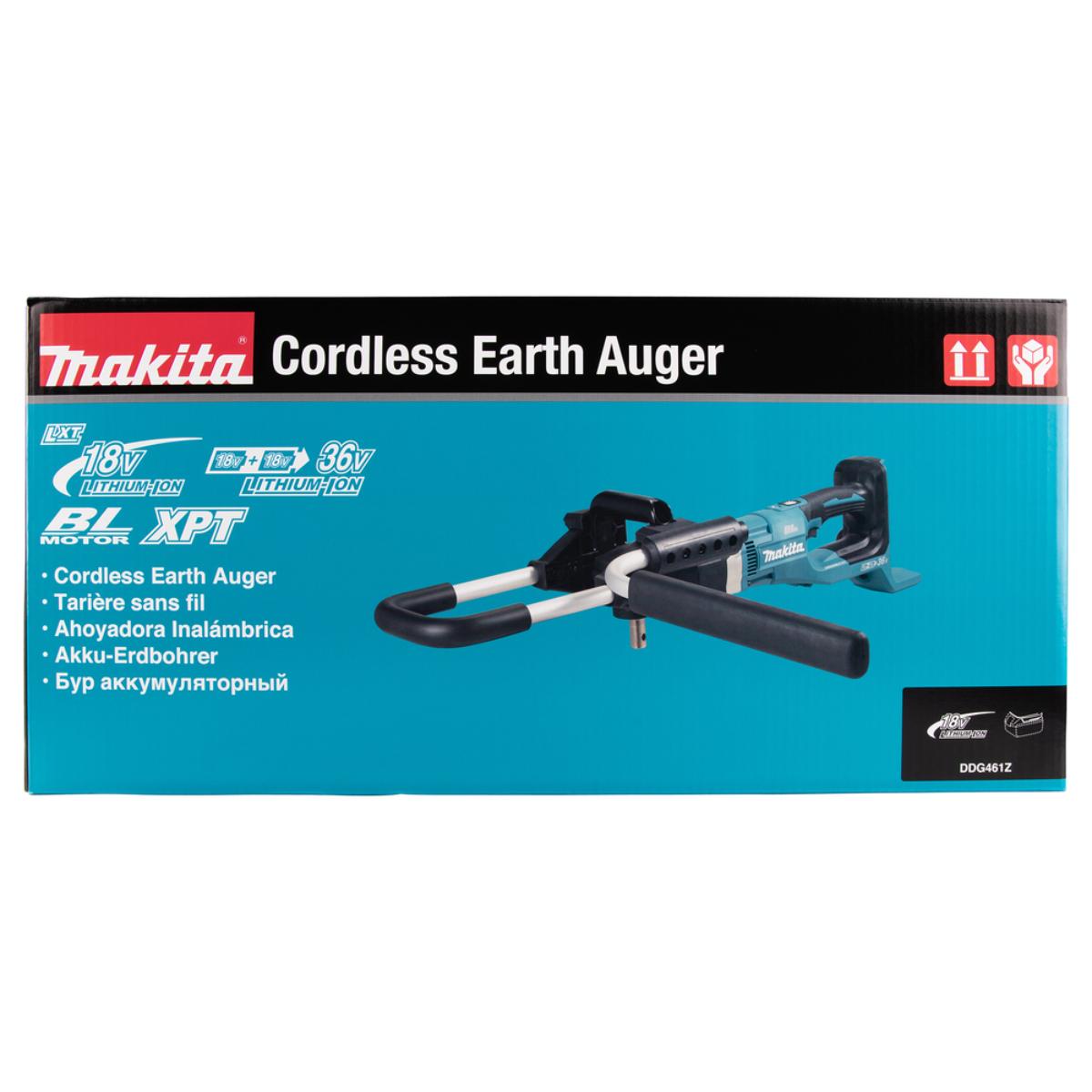 Makita Akku-Erdbohrer 2x18V - 200 mm - 0-1.400 U/min - DDG461Z