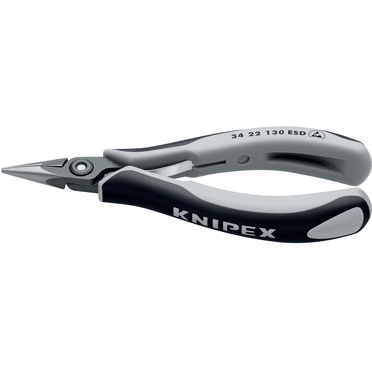 KNIPEX Präzisions-Elektronikzange ESD, flachrund