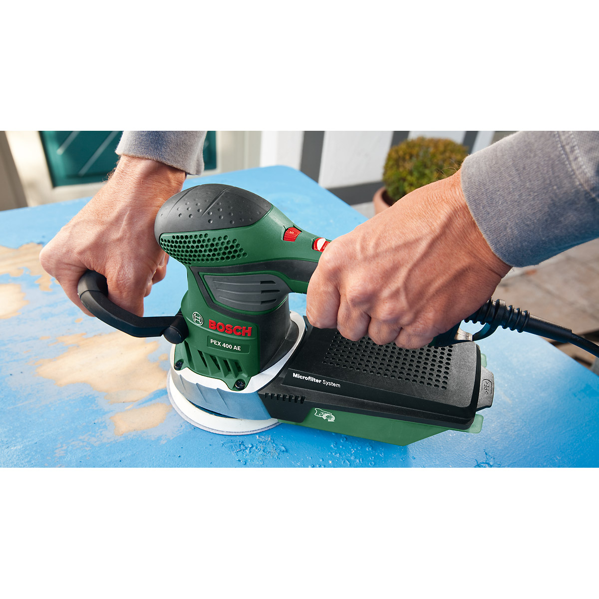 Bosch Exzenterschleifer PEX 400 AE, Paper Assistant