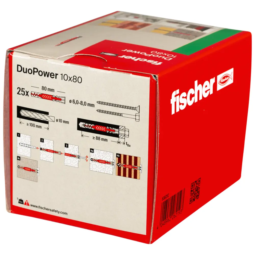 Fischer Universaldübel DuoPower 10x80