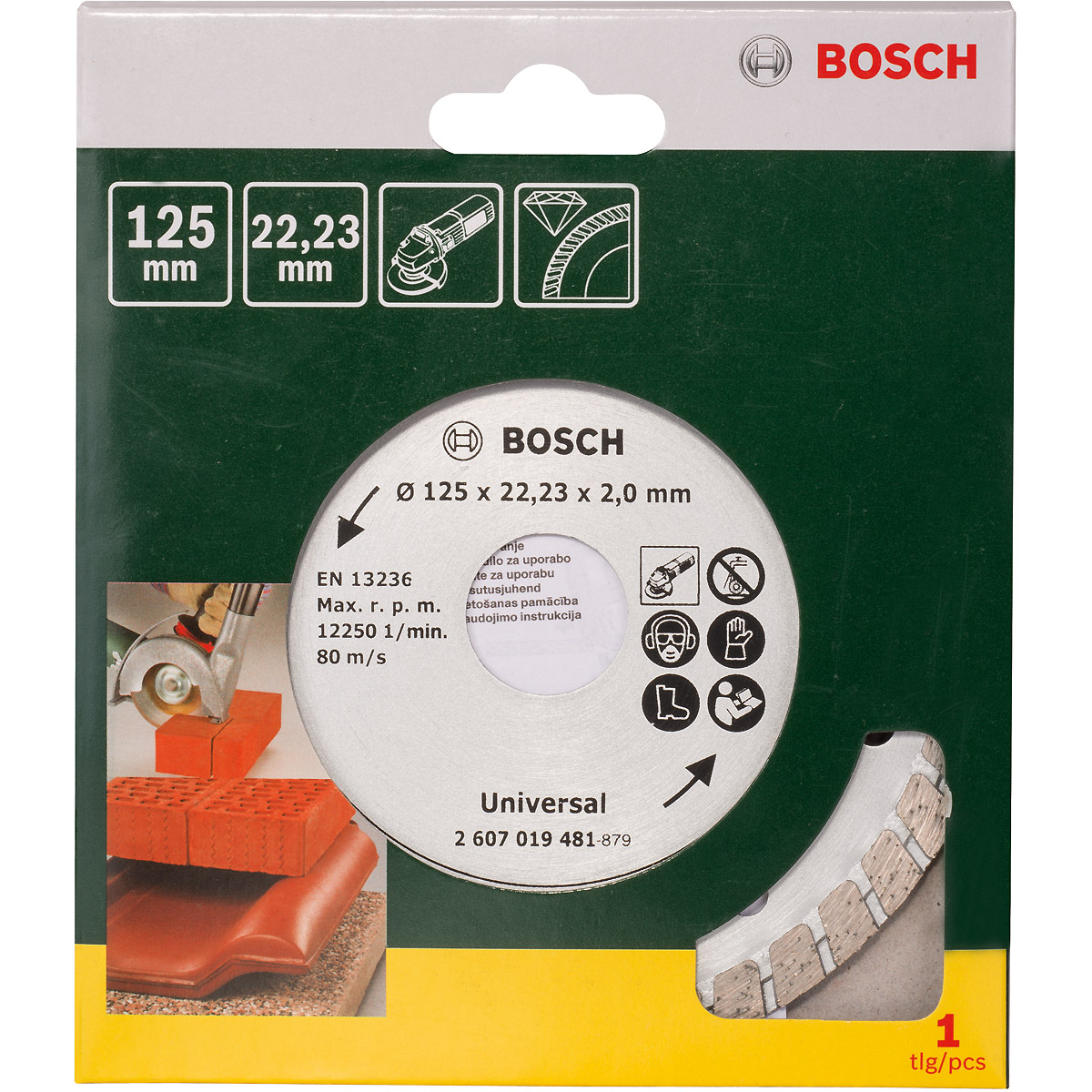 Bosch Diamanttrennscheibe Turbo, 125mm