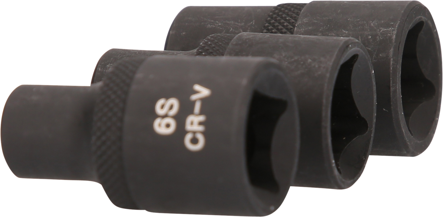 KS Tools 1/2" RIBE®-Kraft-Stecknuss-Satz, kurz, 3-tlg