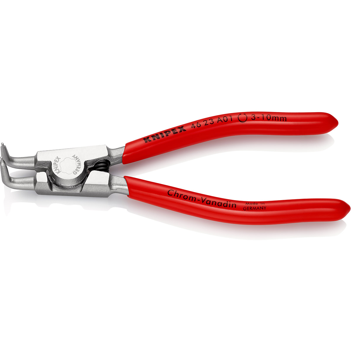 KNIPEX Sicherungsringzange verchromt angewinkelt